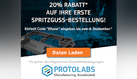 20 Jahre Protolabs – 20% Rabatt für Neukunden
