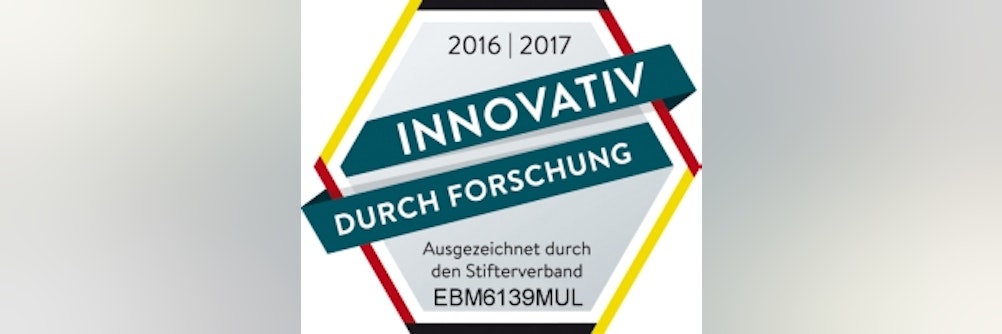 Innovativ durch Forschung: ebm-papst erhält erneut Auszeichnung für Forschung u