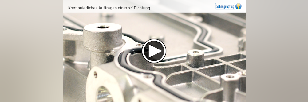 Dosieren einer Dichtung für die Leistungselektronik im Elektromotor