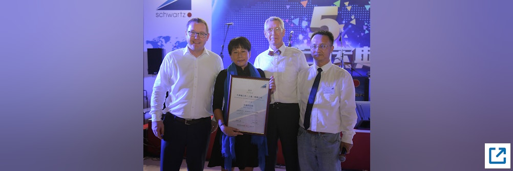 „Key Supplier“ Auszeichnung von Schwartz für Blumenbecker in China