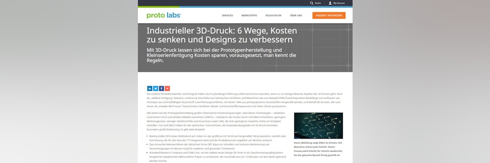 Niedrigere Kosten und bessere Designs mit industriellem 3D-Druck