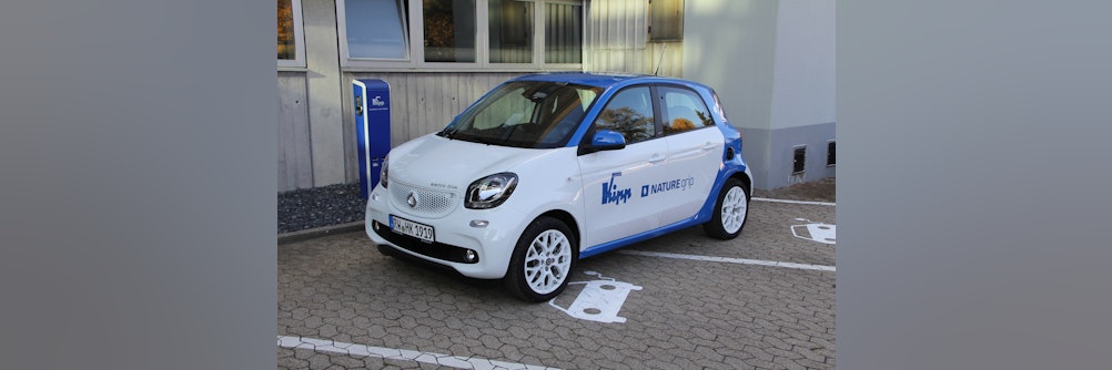 Der neue KIPP E-Smart im Fahrzeugpool