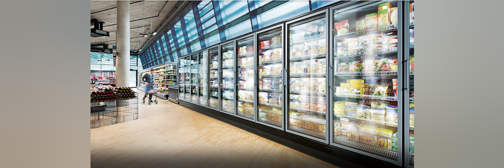 Energieeffiziente Ventilatoren für Kühlmöbel im Supermarkt