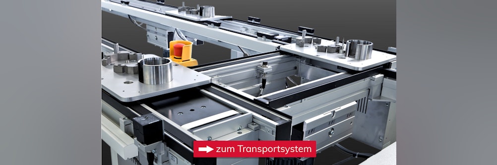 Transportsystem für Lackiertrays aus Kunststoff