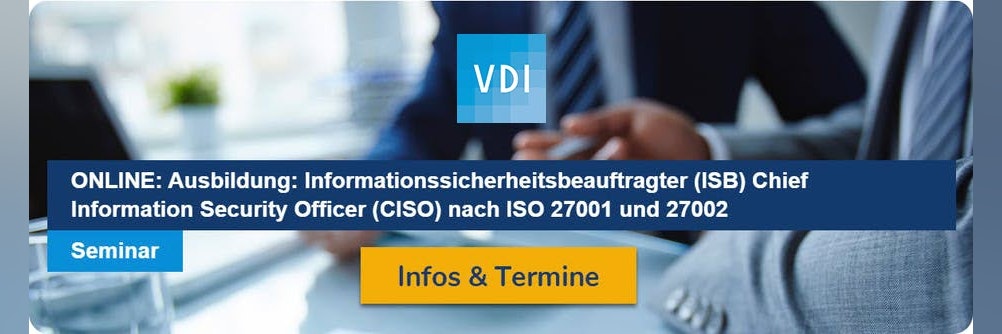 Online Seminar IT-Sicherheitsbeauftragter (ISB)