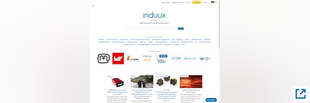 induux verschafft Mittelstand mehr  Online-Sichtbarkeit für den Vertrieb