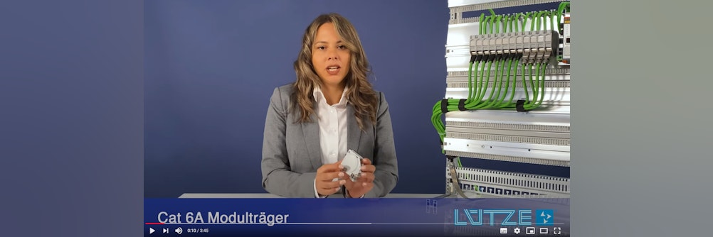LÜTZE Video Blog Folge 11: Cat 6A Modulträger
