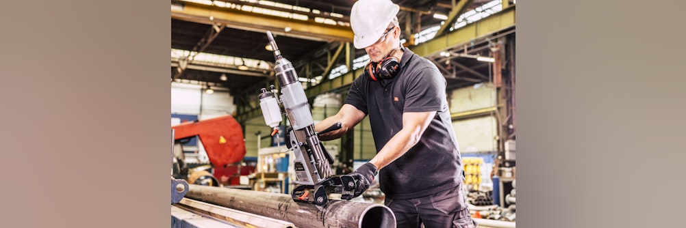 Im Ex-Schutz-Einsatz: Magnetische Kernbohrmaschine