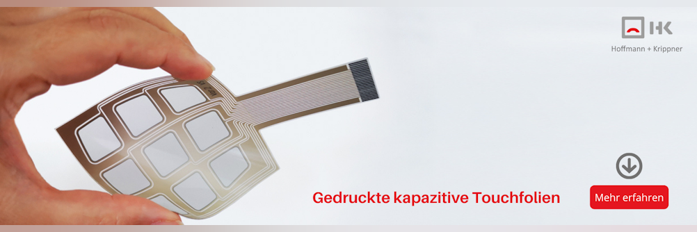PrintedElectronics: gedruckte kapazitive Touchfolien heben HMIs auf neues Level