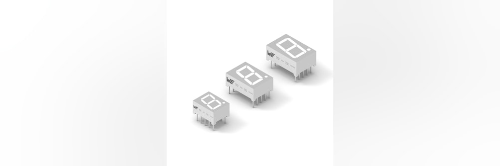 7-Segment-Anzeigen von Würth Elektronik