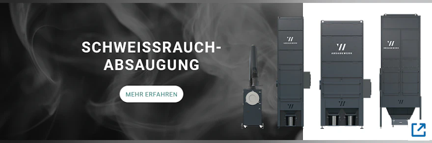 Absauganlagen für Schweißrauchabsaugung in der Metallverarbeitung 