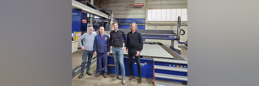 J&B GRIJPERS GREIFT ZU - Erste Plasma-Fasenschneidmaschine ELEMENT für Benelux