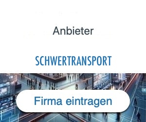 schwertransport Anbieter Hersteller 