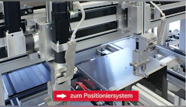Distanzmessung – Positioniersystem mit Zahnriemenantrieb für geringen Bauraum