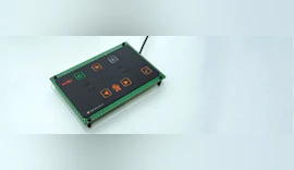 Beleuchtete Folientastatur mit intelligenter Menüführung für eine Maschinensteuerung