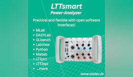 Innovative Messtechnik auf der ATE: Der LTTsmart Power-Analyzer von Tasler