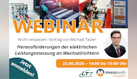 Nicht verpassen: Online-Vortrag von Messtechnik-Experte Michael Tasler