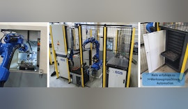 Werkzeugmaschinen-Automation mit Palettiersystemen und Roboter