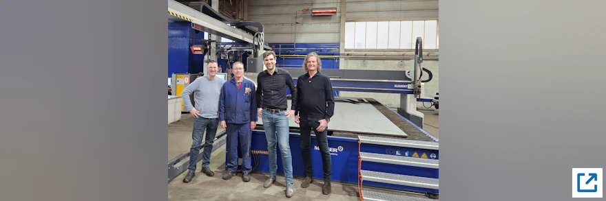 J&B GRIJPERS GREIFT ZU - Erste Plasma-Fasenschneidmaschine ELEMENT für Benelux
