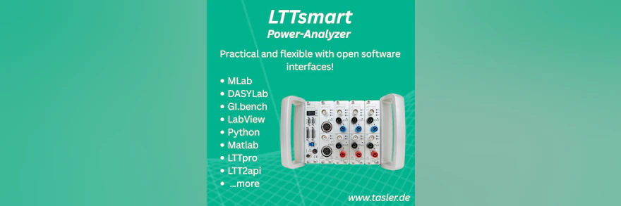 Innovative Messtechnik auf der ATE: Der LTTsmart Power-Analyzer von Tasler